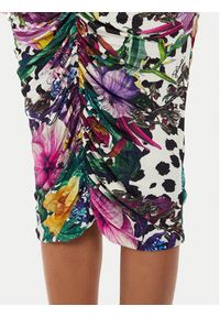 Just Cavalli Spódnica ołówkowa 76PAE814 Kolorowy Slim Fit. Materiał: wiskoza. Wzór: kolorowy