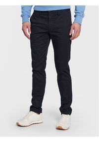 TOMMY HILFIGER - Tommy Hilfiger Chinosy Core Bleecker MW0MW28883 Granatowy Slim Fit. Kolor: niebieski. Materiał: bawełna