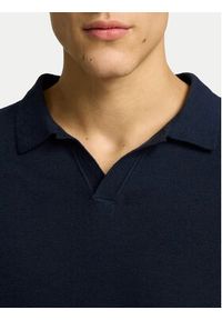 Selected Homme Polo Mattis 16096197 Granatowy Regular Fit. Typ kołnierza: polo. Kolor: niebieski. Materiał: bawełna #5