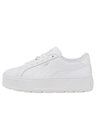 Buty sportowe Casual Damskie Puma Karmen L Biały. Okazja: na co dzień. Kolor: szary, biały, wielokolorowy. Materiał: materiał, syntetyk, guma. Sport: turystyka piesza #1