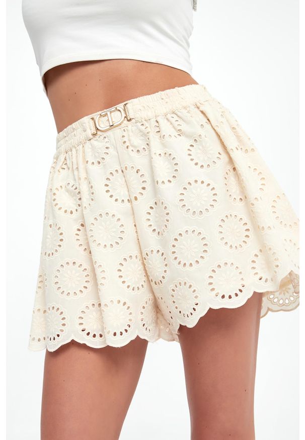 Twinset Milano - Szorty damskie ażurowe TWINSET. Wzór: ażurowy