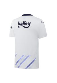 Puma - Męska koszulka wyjazdowa Fenerbahçe SK 24/25 PUMA White Dusky Blue. Kolor: niebieski, wielokolorowy, biały. Sport: piłka nożna