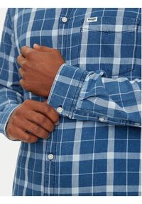 Wrangler Koszula 112357249 Niebieski Regular Fit. Kolor: niebieski. Materiał: bawełna #2