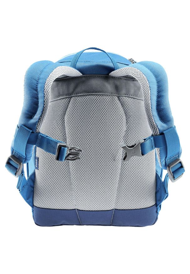 Plecak turystyczny dla dziecka Deuter Pico - aqua/wave. Kolor: niebieski, pomarańczowy, wielokolorowy. Styl: sportowy