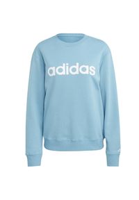 Adidas - Bluza damska adidas Essentials Linear French Terry. Kolor: biały, niebieski, wielokolorowy