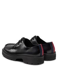 Tommy Jeans Półbuty Tjm Smart Derby Shoe EM0EM01418 Czarny. Kolor: czarny. Materiał: skóra