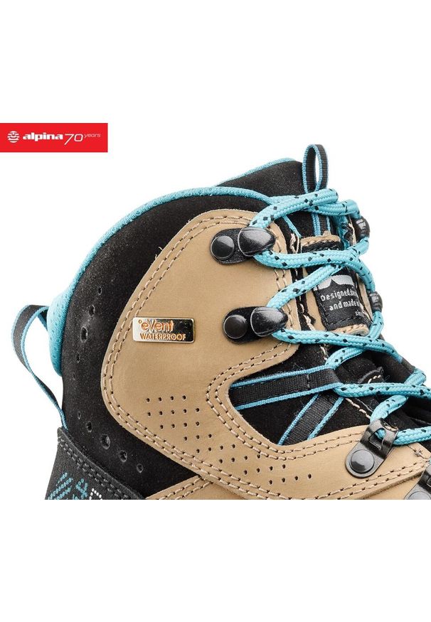 Buty trekkingowe damskie Alpina Iris Vibram. Kolor: beżowy