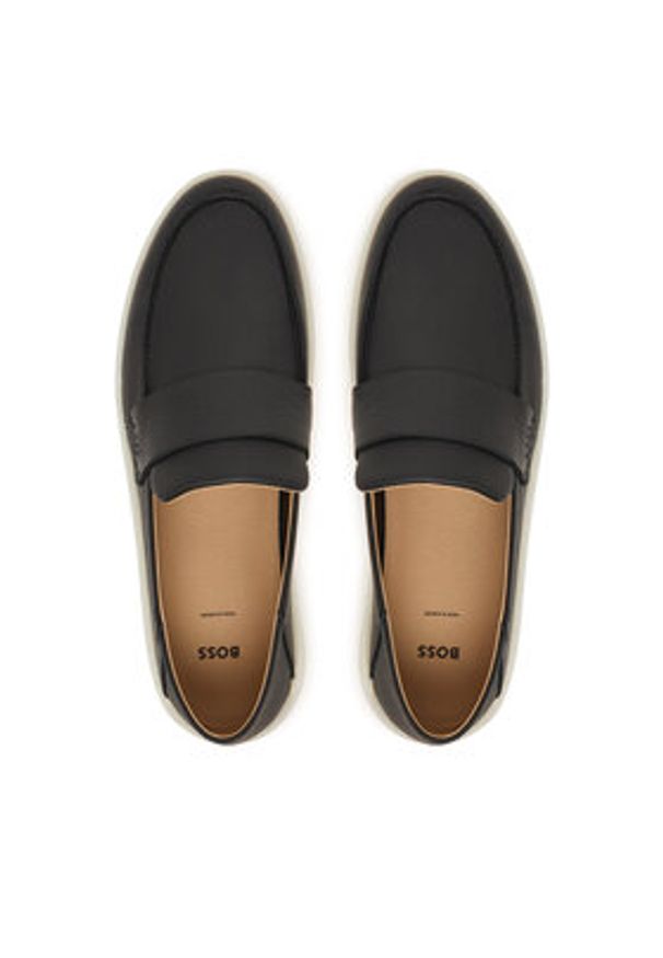 BOSS Półbuty Randal 50563163 Czarny. Kolor: czarny. Materiał: skóra