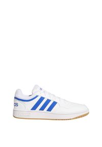 Buty do chodzenia męskie Adidas Hoops 3.0 Low Classic Vintage Shoes. Okazja: na co dzień. Wysokość cholewki: przed kostkę. Kolor: brązowy, biały, wielokolorowy, niebieski. Sport: turystyka piesza