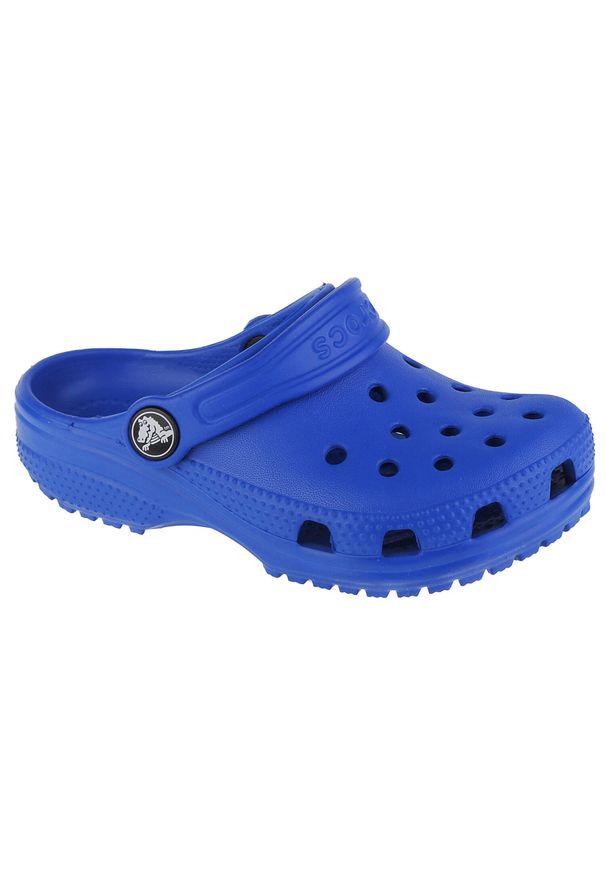 Japonki Crocs Classic Clog T, Dzieci. Kolor: niebieski. Materiał: materiał, syntetyk