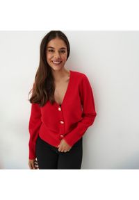 Mohito - Kardigan z guzikami - Czerwony. Kolor: czerwony #1