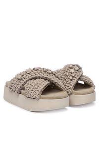 Inuikii Klapki Woven Stones Platform 1004.005.0043 Szary jasny. Kolor: szary. Materiał: materiał. Obcas: na platformie #5