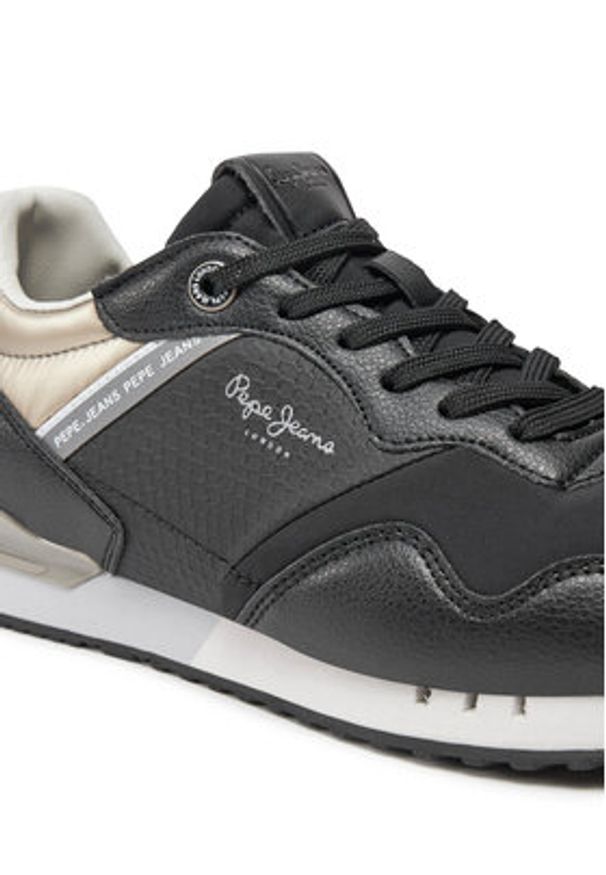 Pepe Jeans Sneakersy PLS40024 Czarny. Kolor: czarny. Materiał: materiał