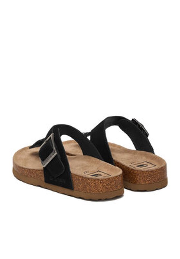 G-Star RAW - G-Star Raw Japonki CWB-WS-1128-51-S Czarny. Kolor: czarny. Materiał: zamsz, skóra