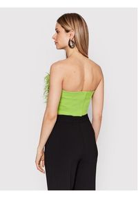 Patrizia Pepe Top 8C0544/A102-G532 Zielony Slim Fit. Kolor: zielony. Materiał: syntetyk