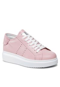 Sneakersy CAFèNOIR C1XG1914 Cipria M001. Kolor: różowy. Materiał: skóra