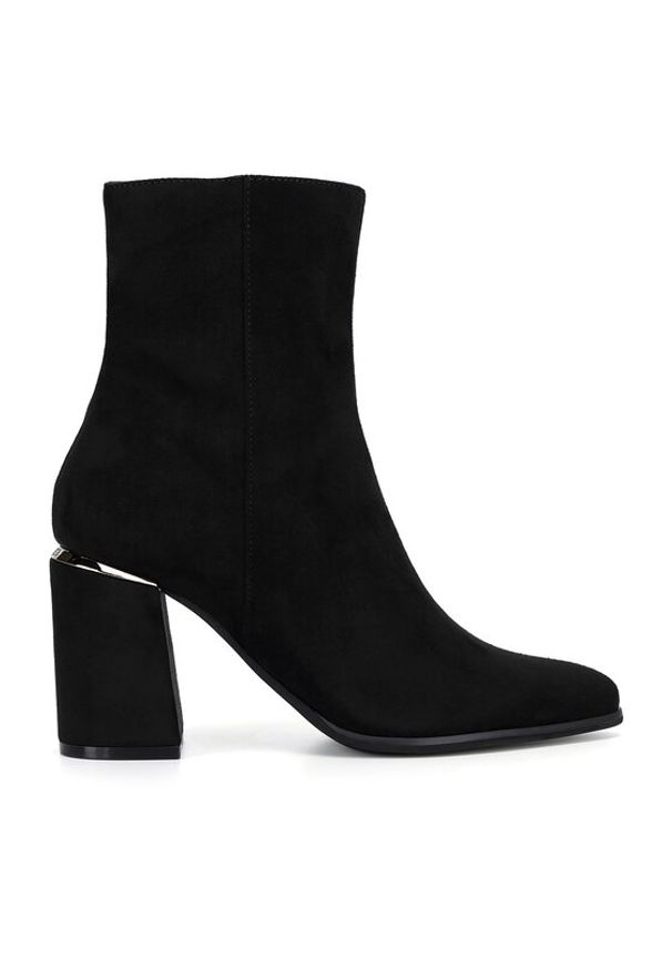 Nine West Botki WFA3000-1 Czarny. Kolor: czarny. Materiał: materiał