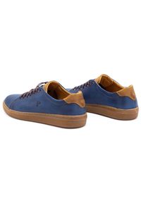 Polbut Buty męskie skórzane 2109 granatowe niebieskie. Kolor: niebieski. Materiał: skóra #4