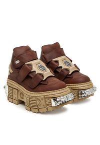 NEW ROCK Sneakersy M-WALL285-C16 Brązowy. Kolor: brązowy. Materiał: skóra #2