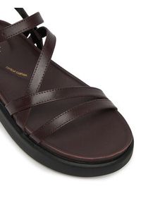Clarks Sandały Aristella Rose 26181262 Bordowy. Kolor: czerwony. Materiał: skóra #6