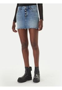 Hugo - HUGO Spódnica jeansowa Galanie 50561137 Niebieski Regular Fit. Kolor: niebieski. Materiał: bawełna #1