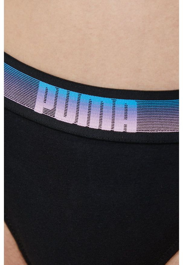 Puma stringi (2-pack) kolor czarny. Kolor: czarny. Materiał: materiał, bawełna