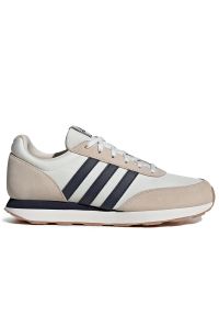 Adidas - Buty adidas Run 60s 3.0 IE3830 - białe. Kolor: biały. Materiał: zamsz, materiał, skóra, guma. Szerokość cholewki: normalna. Sport: bieganie