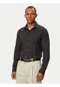 Calvin Klein Koszula LV019EU092 Czarny Slim Fit. Kolor: czarny. Materiał: syntetyk #1