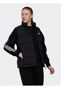 Adidas - adidas Bezrękawnik Helionic Down Vest HG6280 Czarny Regular Fit. Kolor: czarny. Materiał: syntetyk. Długość rękawa: bez rękawów