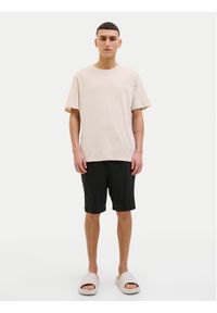 Jack & Jones - Jack&Jones Piżama Everest 12273635 Beżowy Standard Fit. Kolor: beżowy. Materiał: bawełna