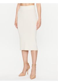 Vero Moda Spódnica ołówkowa 10297682 Beżowy Slim Fit. Kolor: beżowy. Materiał: wiskoza