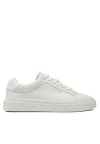 Calvin Klein Sneakersy Cupsole Lace Up W/Ml Lth HW0HW02119 Biały. Kolor: biały. Materiał: skóra