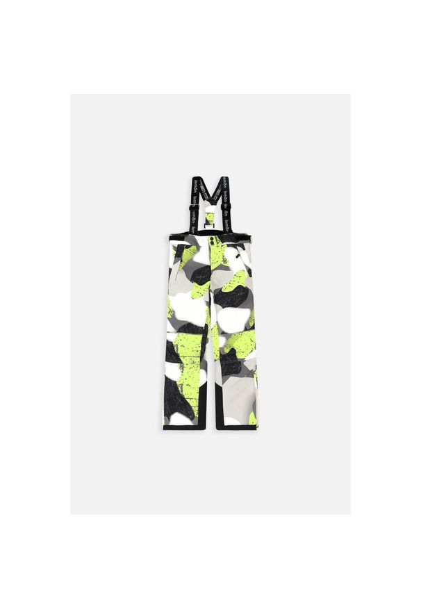 Spodnie narciarskie dziecięce z szelkami Lemon Explore ZL3. Kolor: wielokolorowy. Materiał: poliester. Sezon: zima. Sport: narciarstwo