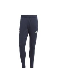 Spodnie do piłki nożnej męskie Adidas Real Madrid Condivo 22 Training Pants. Kolor: niebieski. Materiał: dresówka, materiał