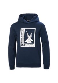 Bluza z kapturem dla dzieci Helly Hansen Port. Typ kołnierza: kaptur. Kolor: niebieski. Wzór: aplikacja #1