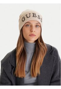 Guess Czapka AW5398 POL01 Beżowy. Kolor: beżowy. Materiał: wiskoza, materiał