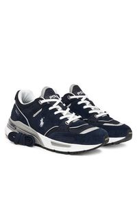 Polo Ralph Lauren Sneakersy Trackstr 250 809944590002 Granatowy. Kolor: niebieski. Materiał: skóra, zamsz #3