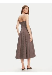 STAUD Sukienka letnia Wylie R25S2108YP Beżowy Slim Fit. Kolor: beżowy. Materiał: bawełna. Sezon: lato #5