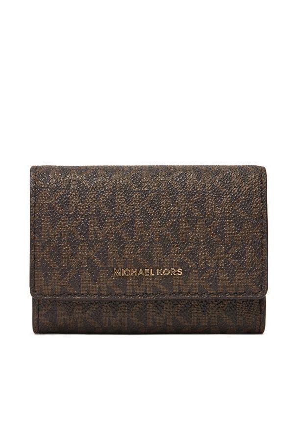 MICHAEL Michael Kors Duży Portfel Damski Bryant 32S5GYTP1B Brązowy. Kolor: brązowy. Materiał: skóra