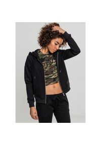 Urban Classics - Bluza z kapturem damska duże rozmiary Urban Classic claic zip. Typ kołnierza: kaptur. Kolor: czarny #1