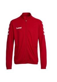 Bluza sportowa dla dorosłych Hummel Core Poly Jacket. Kolor: czerwony. Sport: piłka ręczna #1