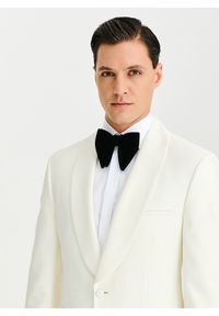 Pako Lorente - PAKO LORENTE – Marynarka smokingowa w jasnym beżowym kolorze. Okazja: na ślub cywilny, na wesele. Kolor: beżowy. Materiał: wełna. Wzór: gładki #2