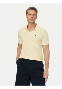 Calvin Klein Jeans Polo LV04RF215G Żółty jasny Regular Fit. Typ kołnierza: polo. Kolor: żółty. Materiał: bawełna #1