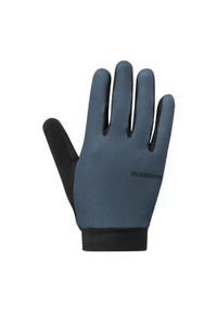 SHIMANO - Rękawiczki kolarskie EXPLORER FF, niebiesko-szare. Kolor: niebieski. Sezon: lato, jesień, wiosna. Sport: kolarstwo