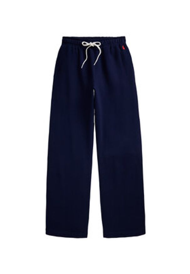 Polo Ralph Lauren Spodnie dresowe 211977959001 Granatowy Wide Leg. Kolor: niebieski. Materiał: bawełna