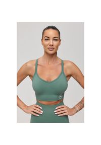 ROUGH RADICAL - Stanik sportowy bezszwowy Rough Radical Seamless Classic Sports Bra. Kolor: zielony. Sport: fitness