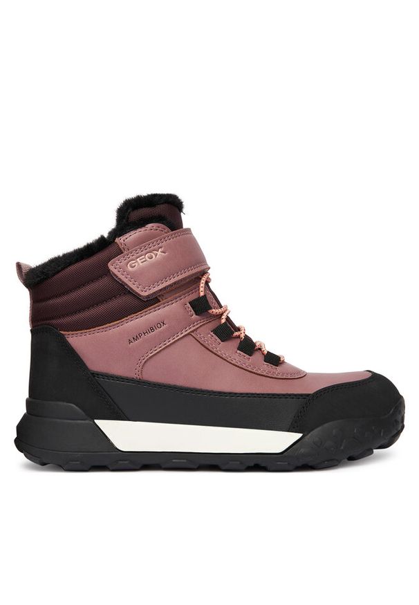 Śniegowce Geox. Kolor: różowy