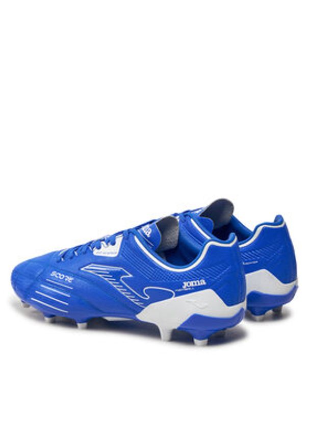 Joma Buty do piłki nożnej Score Firm Ground SCOW2404FG Niebieski. Kolor: niebieski. Materiał: skóra