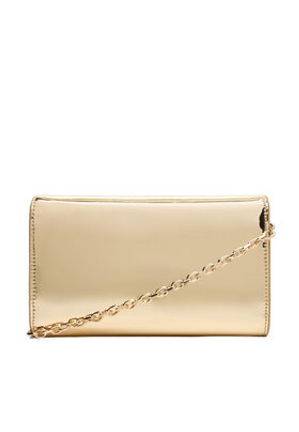 TOMMY HILFIGER - Tommy Hilfiger Torebka Icon Flap W/Chain Met AW0AW17959 Złoty. Kolor: złoty. Materiał: skórzane