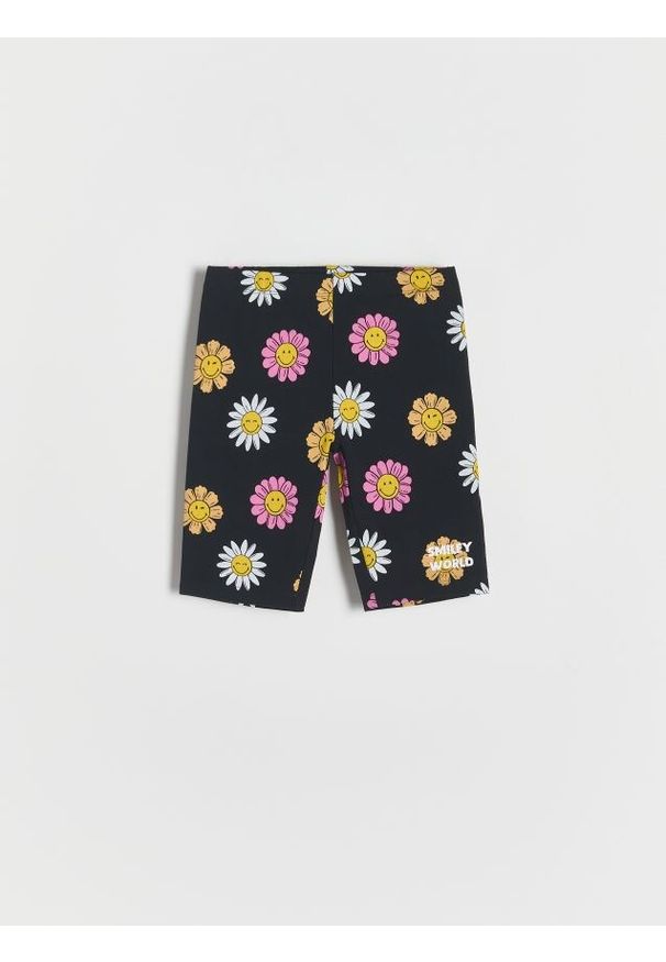 Reserved - Kolarki SmileyWorld® - czarny. Kolor: czarny. Materiał: bawełna, elastan